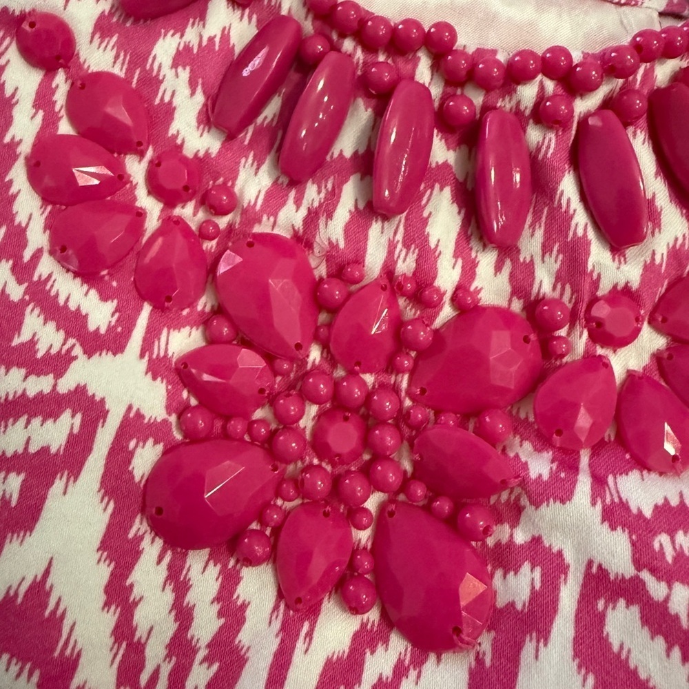Active Seller!!! INC International Concepts Pink Patterned Summer Dress Size 8 - Picture 7 of 7